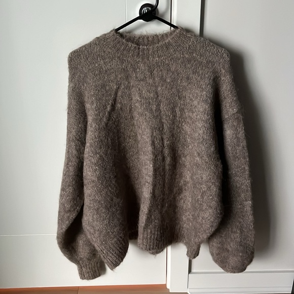 Oak + Fort Oversized Crewneck Sweater OS - Picture 3 of 7